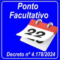 Ponto Facultativo dia 22/04/2025.