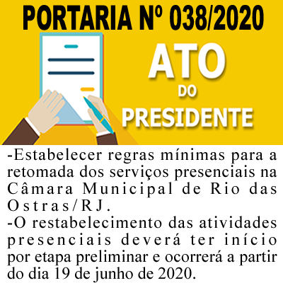 Portaria n° 038/2020