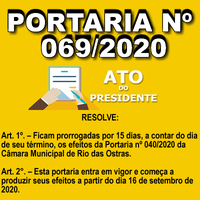 PORTARIA N° 069/2020