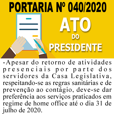 Portaria nº 040/2020