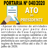 Portaria nº 040/2020